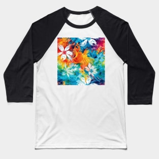 Rainbow flowers 4 Baseball T-Shirt